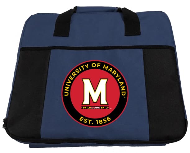 R and R Imports Maryland Terrapins Seat Cushion Officially Licensed Collegiate Product Navy
