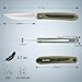 FLISSA Folding Pocket Knife, EDC Knife with D2 Blade,Carbon Fiber-G10 Handle, Deep Carry Pocket Clip and Thumb Stud, Innovative Front Flipper Quick Open Way for Camping Hiking Outdoor(Green)