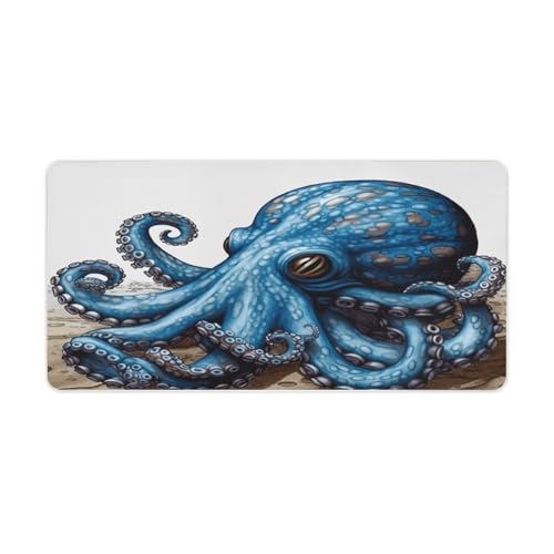 Blue Octopus�}�E�X�p�b�h ��^ �m���X���b�v �I�t�B�X�f�X�N�}�b�g ��^�R���s���[�^�[�ƃm�[�g�p�\�R���}�b�g �m�[�g�p�\�R���v���e�N�^�[ ���C�e�B���O�p�b�h �I�t�B�X�z�[���p 12�C���` x 24�C���`