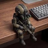 DEHUDEOUHS Modelos de Soldados tácticos en Miniatura, estatuas de Fuerzas Especiales Armadas, Decoraciones Militares realistas de Soldados, artículos de colección de Soldados tácticos Militares
