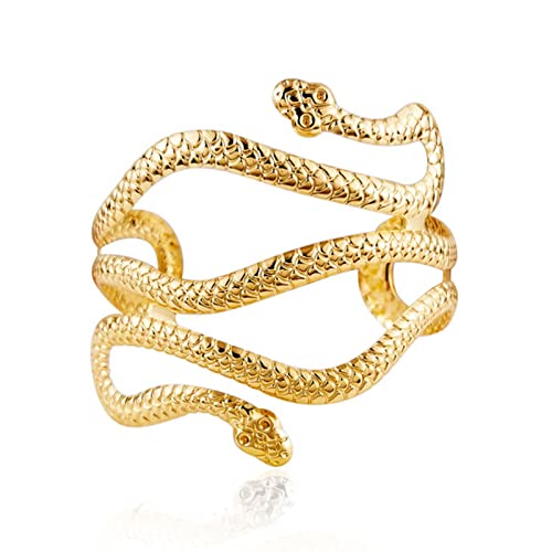YANCHUN Gold Snake Cuff Bracelet for Women Snake Bracelet Upper Arm Medusa Costume Accessories Arm Cuff Jewelry for Women