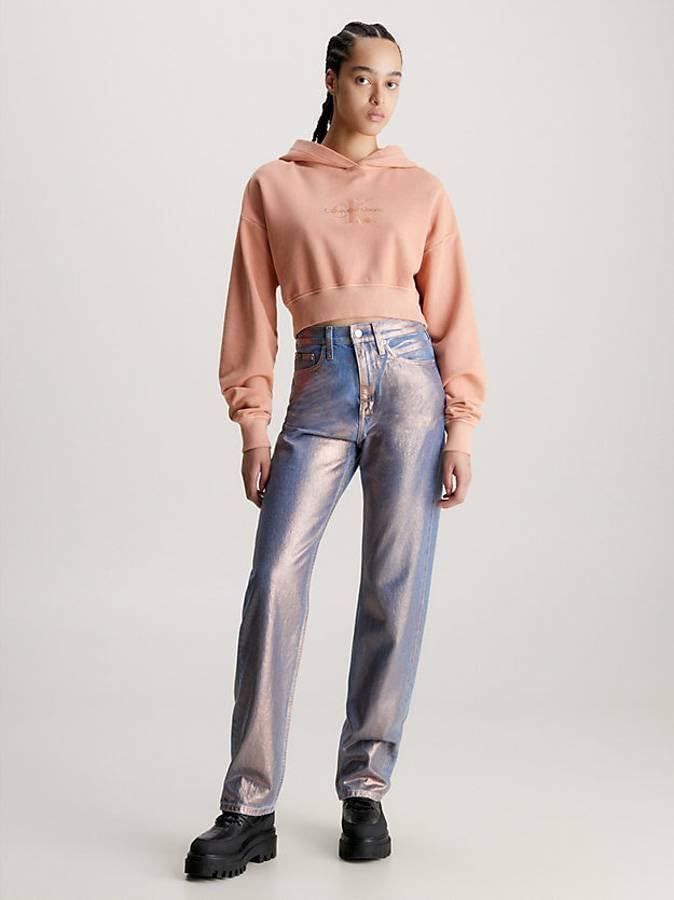 Calvin Klein Jeans - Damska bluza Crop Relaxed