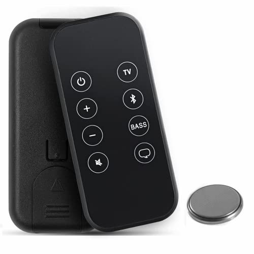 tiebutie Remote Control for Bose Cinemate Series II IIGS 1SR,Remote Control Replacement for Bose Solo 5 10 15 TV Soundbar System, Bluetooth Remote for Bose 418775 410376 Soundbar (with CR2025 Battery)