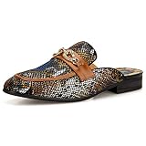 Meijiana Men's Slippers Slip-On Loafers Casual Open Back Slippers Mens Dress Sandals, Multicoloured-