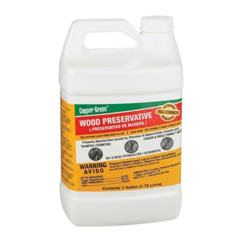 4-Pack of 1 gal Green Products 30001 Copper‐Green Green Wood Preservative