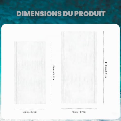 BroLuka 50 Sacs PVA pour la Pêche à la Carpe, Kit de Sacs-Appâts Solubles et à Dissolution Rapide pour Accessoires de Pêche et Appâts de Carpe – vue 2