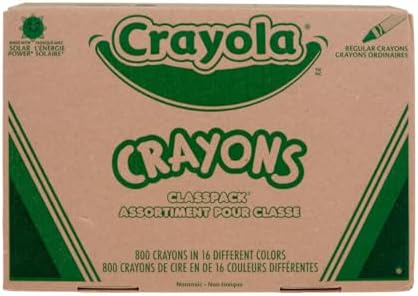 Crayola Crayon Classpack, School Supplies, 16 Colors (50 Each), 800 Ct