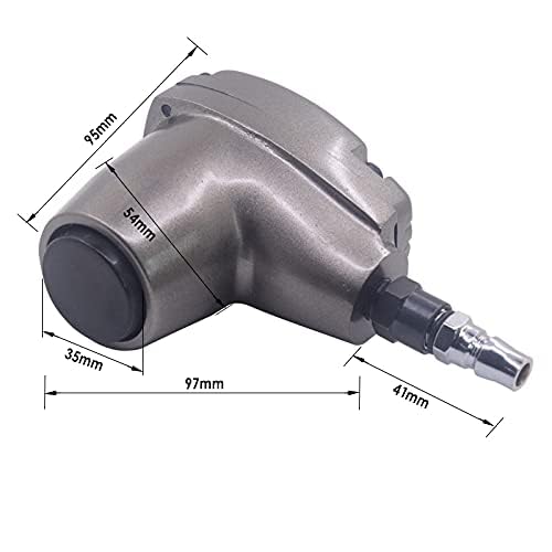 Air Palm Hammer Automatic Hammers Auto Handheld Pneumatic Hammer Dead Blow 1000 Stroke with 6 Tips Different Hardness Hammer Heads for Body Repair Plastic Inlay Assembly