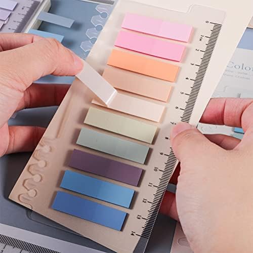 1200 Pcs Sticky Tabs, Book Annotation Kit Tabs Pastel Sticky Tabs Page Markers, Writable and Repositionable File Tabs Flags for School and Office