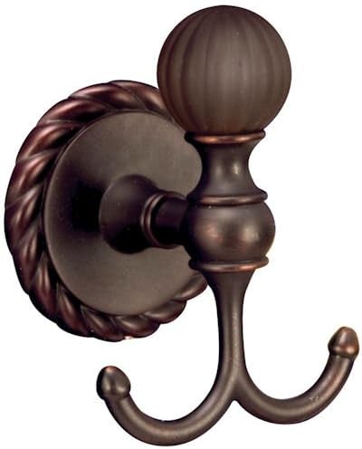 Designers Impressions Andorra Series Oil Rubbed Bronze Double Robe Hook
