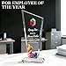 Epiqueew Custom Acrylic Crystal Award Trophy for Employee Recognition-Personalized Corporate Award Plaque with Logo,Team Leadership & Employee of the Year Office Desk Award (Style 03)