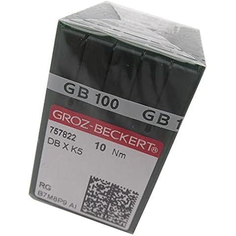 GROZ-BECKERT Needle in CKPSMS Clear Plastic Box- 100 Groz Beckert DBXK5 Industrial Embroidery Sewing Machine Needles Compatible with Tajima Barudan SWF (Size 75/11) Cover