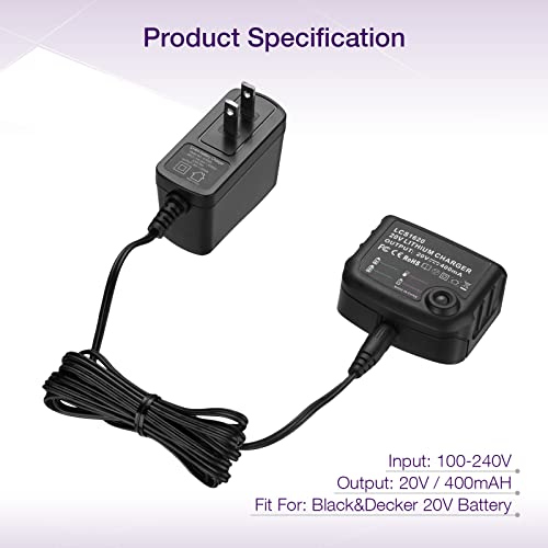 Utrbatt 30415744073810 Lcs1620 Replacement Charger 20V Lithium Battery Charger thumb #1