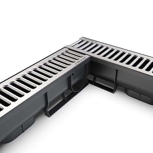 Vodaland - 3 Inch Trench Drain Stainless Pro Channel - 3 Pack - Thumbnail 2