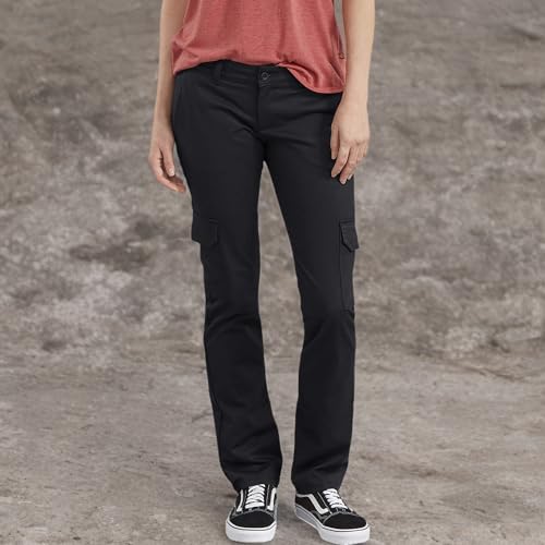 Dickies Damskie rozciągliwe ukośne proste nogawki bojówki spodnie robocze użyteczne