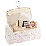 ヘアツールトラベルバッグ、フック付きかわいいキルトオーガナイザー、旅行用コットンヘアツールバッグ|ストレートアイロンカーラートイレタリージュエリーバスルームジムトイレメンズレディース用, B, Refer to description, ユニ。