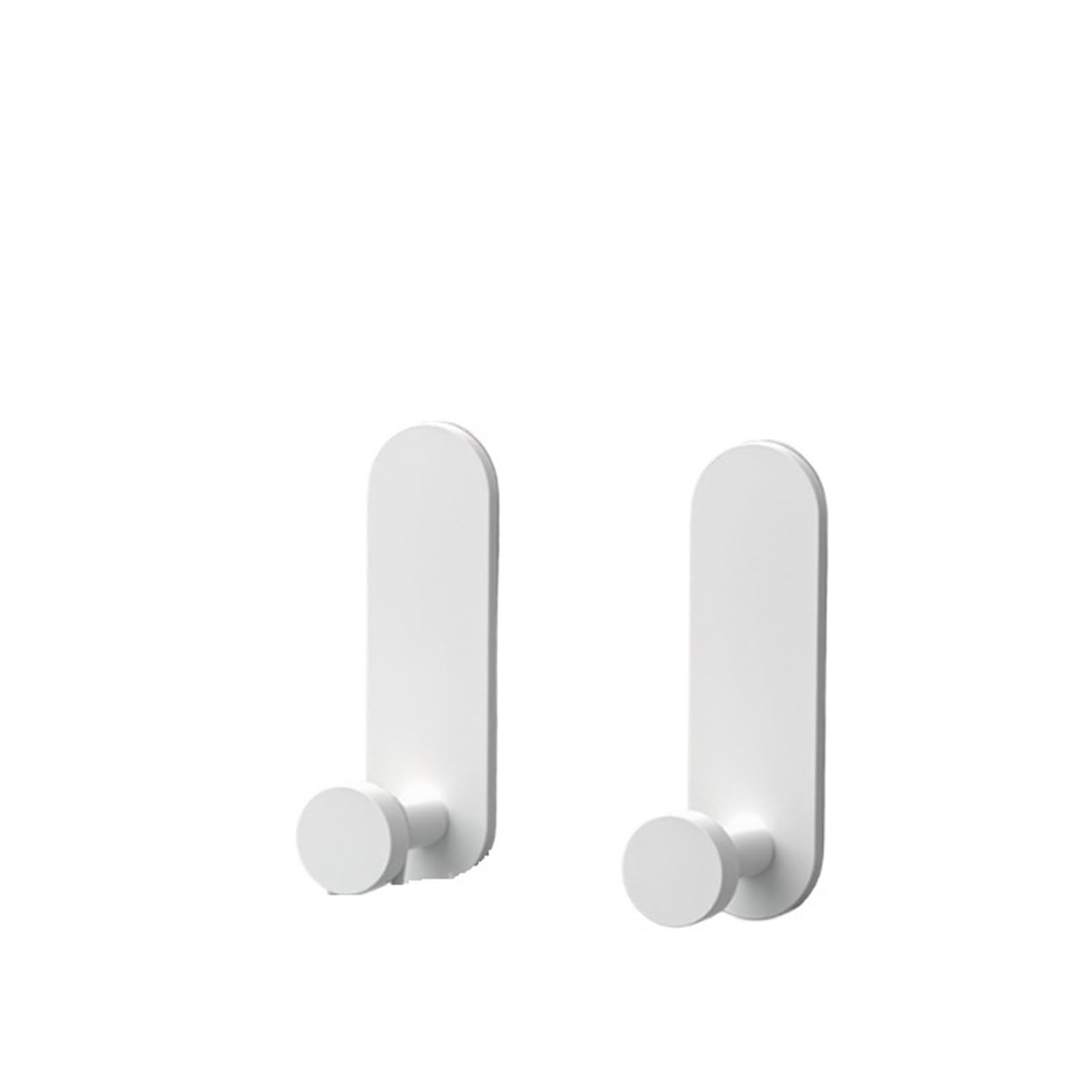 MKYYIOED Adhesive Hooks 2-6Pcs Stainless Steel Bathroom Robe Hooks Adhesive Wall Hook Towel Holder Kitchen Hardware Hanger(White 2PCS)