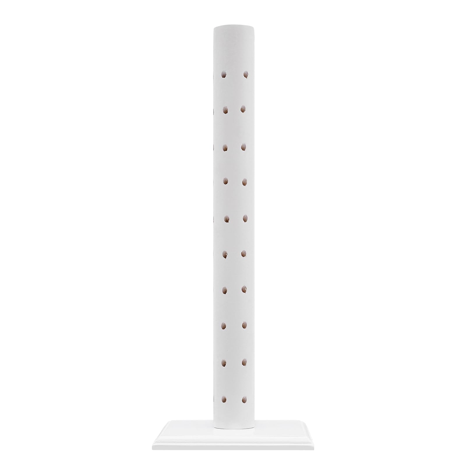 Soporte para piruletas de madera con 62 agujeros, para caramelos, para fiestas, cumpleaños, aniversarios, bodas, tiendas, cumpleaños, decoración (blanco)