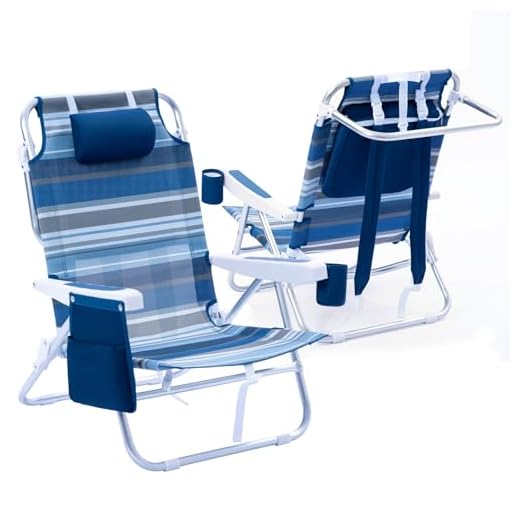 WTVIDAS Folding Beach Chair Set of Two