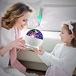 MOKOQI Star Projector Night Lights for Kids, Fun Gifts for 1-4-6-14 Year Old Girl and Boy, Projection Lamp for Kids Bedroom Ceiling, Stars and Moon for Child Asleep Peacefully (White) - Image 3