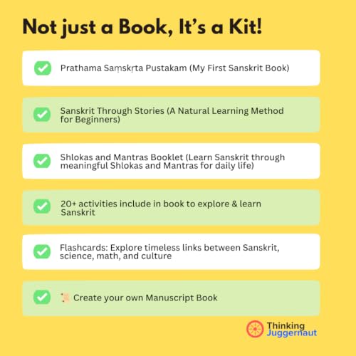 Image of Sanskrit Learning Books for Kids | 3 Sanskrit Books for Beginners with Stories, Shlokas-Mantras, 20+ Activities, Flashcards & Make Your Own Manuscript
