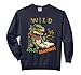 Librarian Teacher Kids Wild About Reading Dinosaur Reading Comfort Colors Adult Sweatshirt