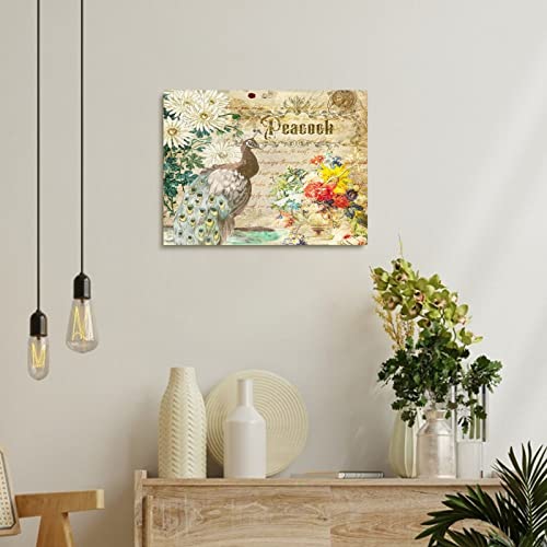 Lienzo enmarcado de pavo real: el regalo de Navidad ideal para estrenar casa 4