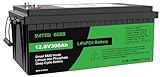 DATOUBOSS リン酸鉄リチウムイオンバッテリー 12V 300ah 人気 15年の使用寿命 20000回のディープサイクル BMS保護 安全安心 小型化 lifepo4 12v RV キャンピングカー用 船舶用 キャンプ ソーラー蓄電 (12V-300AH)