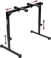Vista 12 de Gator Frameworks Serie de teclados Nivel 2º adicional para el soporte de mesa estilo GFW-KEY-6000, (GFW-KEY-6000-2T)