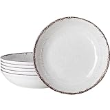 Photo Gallery lehaha ciotole per pasta farmhouse, set di 6, ciotola bassa rustica in melamina bianca da 1,2 l, grande insalatiera, piatto fondo per pasta, ciotole lavabili in lavastoviglie Photo Gallery lehaha ciotole per pasta farmhouse, set di 6, ciotola bassa rustica in melamina bianca da 1,2 l, grande insalatiera, piatto fondo per pasta, ciotole lavabili in lavastoviglie