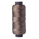 Big Kizzy Light Brown 250m Nylon Thread for Hair Extensions, Sew in Human Hair Weft and Wigs - Non-Slip and Comfortable Hold for Hand and Machine Tied Weft