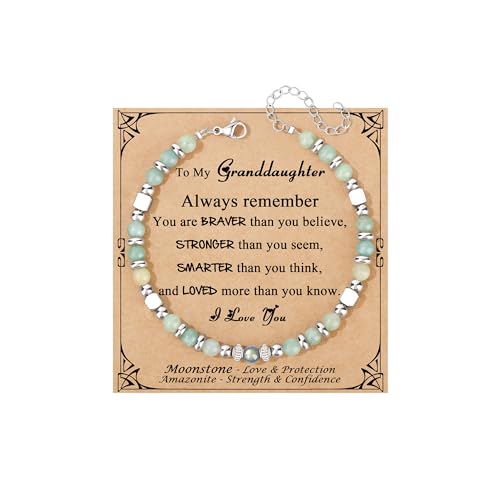 JoycuFF Granddaughter Gifts Bracelet from Grandma, Birthday Gifts for...