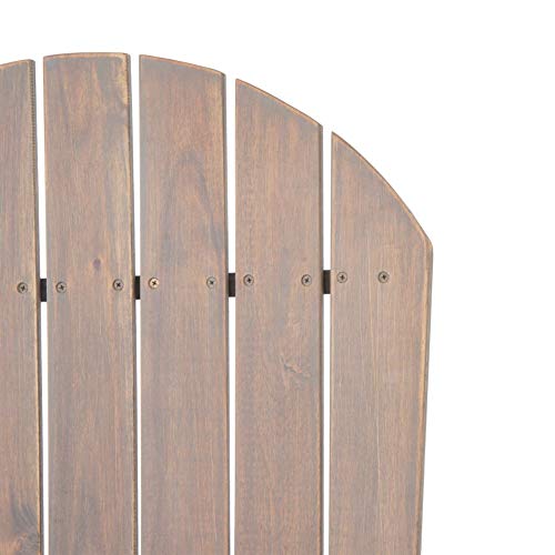 Christopher Knight Home Hanlee Folding Wood Adirondack Chairs, 2-Pcs Set, Grey Finish #TOP5