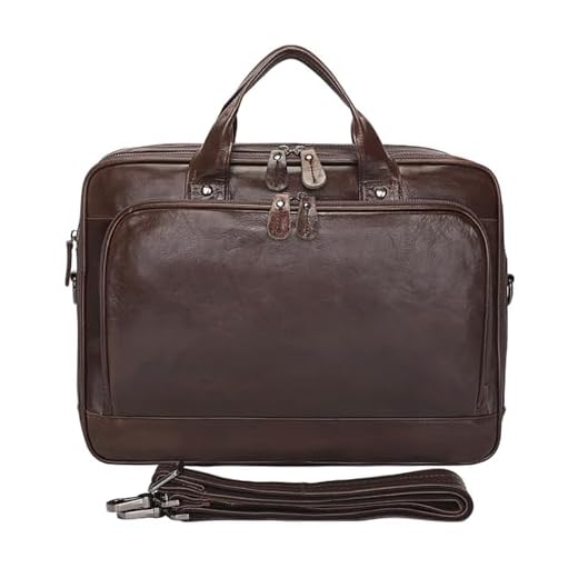 Maletas masculinas de couro genuíno para laptop de 15 polegadas, bolsa mensageiro, bolsa de ombro vintage com alça ajustável, a