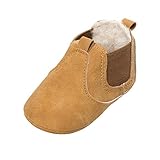 ESTAMICO Baby Jungen Mädchen Freizeit Winter Sneakers Warm Schuhe Gelb 12-18 Monate