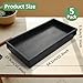 RooTrimmer 1020 Nursery Pot Trays 5 Pack, Plastic Flat Seed Starter Tray, Reusable Seedling Starting Tray for Holding and Carrying Plant Pots (Black)