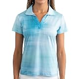 Yatta Golf Premium Golf Polo Shirts For Women (Medium) - Lightweight, Wrinkle Resistant, Dry-Fit &Amp; Moisture Wicking Golf Outfits For Women - Casual Womens Top &Amp; Athletic Shirt Vintage Blue