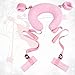 Niu-Man Cuscino da Viaggio Divertente, Cuscino per Collo in Memory Foam, Cuscino per la Testa, Cuscino da Viaggio, Cuscino per Supporto per Il Corpo (Rosa)