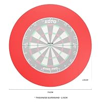KOTO - 4 PCS Dartscheibe Surround Rot, Dartscheibengröße, Dart Schutzring – Ansicht 3