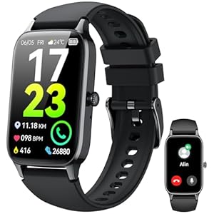 Soudorv Smart Watch for Men Women Answer/Make Calls, .57" Fitness Watch with Heart Rate/Sleep Monitor, 110+ Sport Fitness Tracker with Step Counter/Calories IP68 Waterproof, Smartwatch for Android iOS