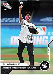 Dr. Fauci First Pitch Card with Toploader