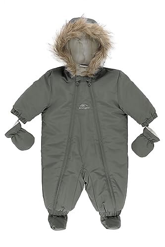 Kindsgard Schneeanzug vinta | mit Fäust- & Füßlingen, Reißverschluss (92, grau)