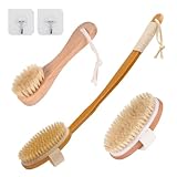 【Hochwertige Materialien】 Diese körperbürste ist aus harten Naturborsten und glattem Holz gefertigt. Sie ist weich, aber gleichzeitig stark, absorbiert kein Wasser und trocknet schnell — ideal für den täglichen Gebrauch