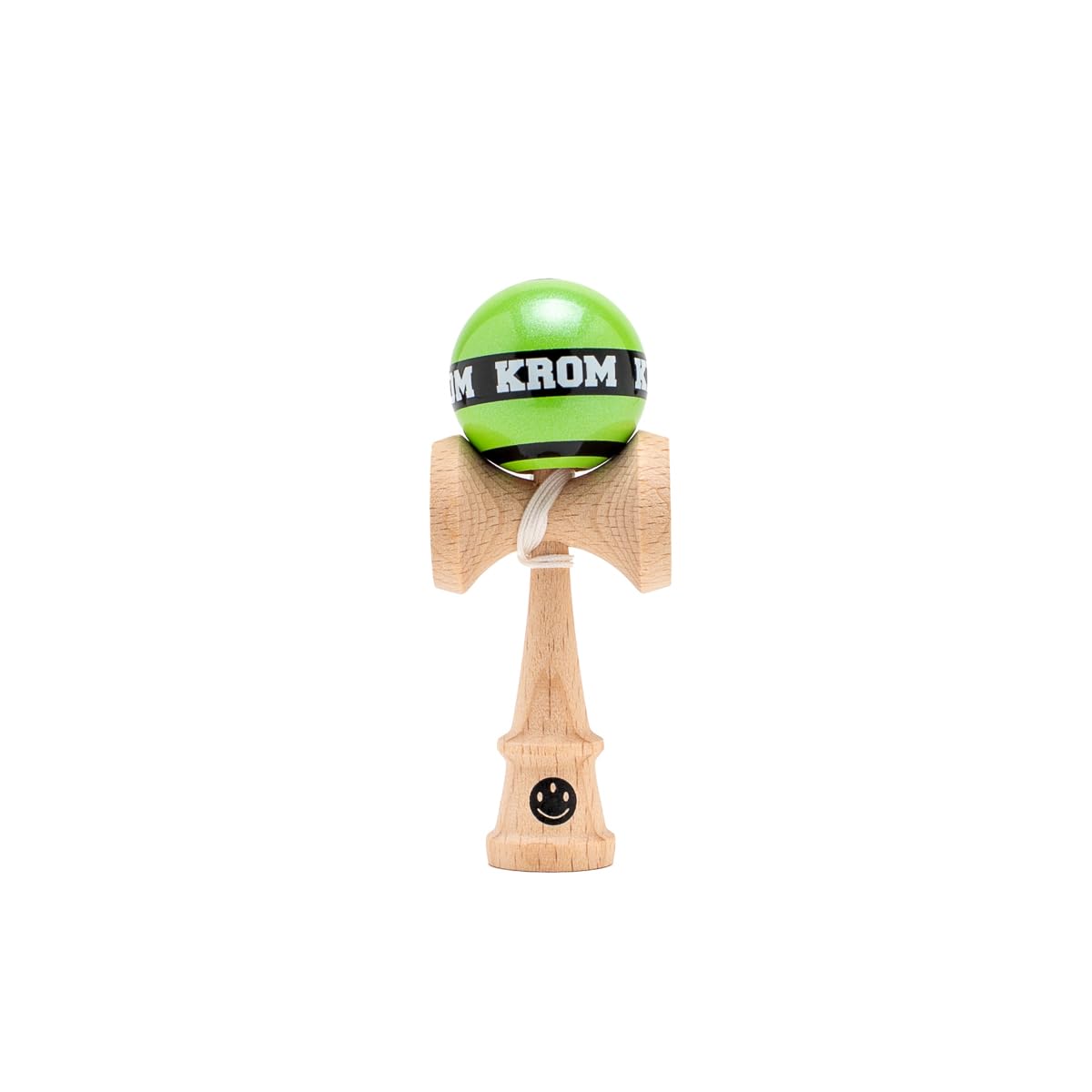 KROM Kendama Micro Verde Claro – Mini Kendama de Madera de Haya – Totalmente jugable – Tamaño de Bolsillo – para Principiantes y Profesionales