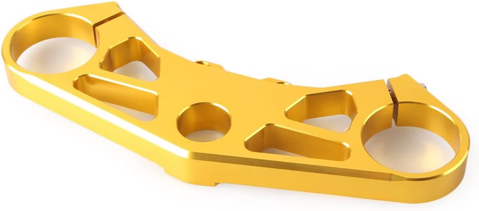 Cnswee6 Motorcycle Lowering Triple Tree Front End Upper Top Clamp for Suzuki GSXR1000 2005-2006, Gold