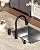 APPASO 3 Hole Kitchen Sink Faucet, 3 Modes Matte Black Kitchen Faucet with Soap Dispenser, Single Handle High Arch Separate Handle 3 Pieces Kitchen Faucet with Pull Down Sprayer for Laundry RV