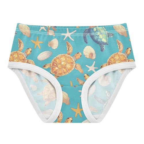 Wusikd Turtles Girls' Underwear Cotton Girls Briefs Soft Toddler Underwear 2T