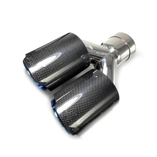 Silencieux carbone bleu 60mm pour rénover l'échappement de votre E90 - 3