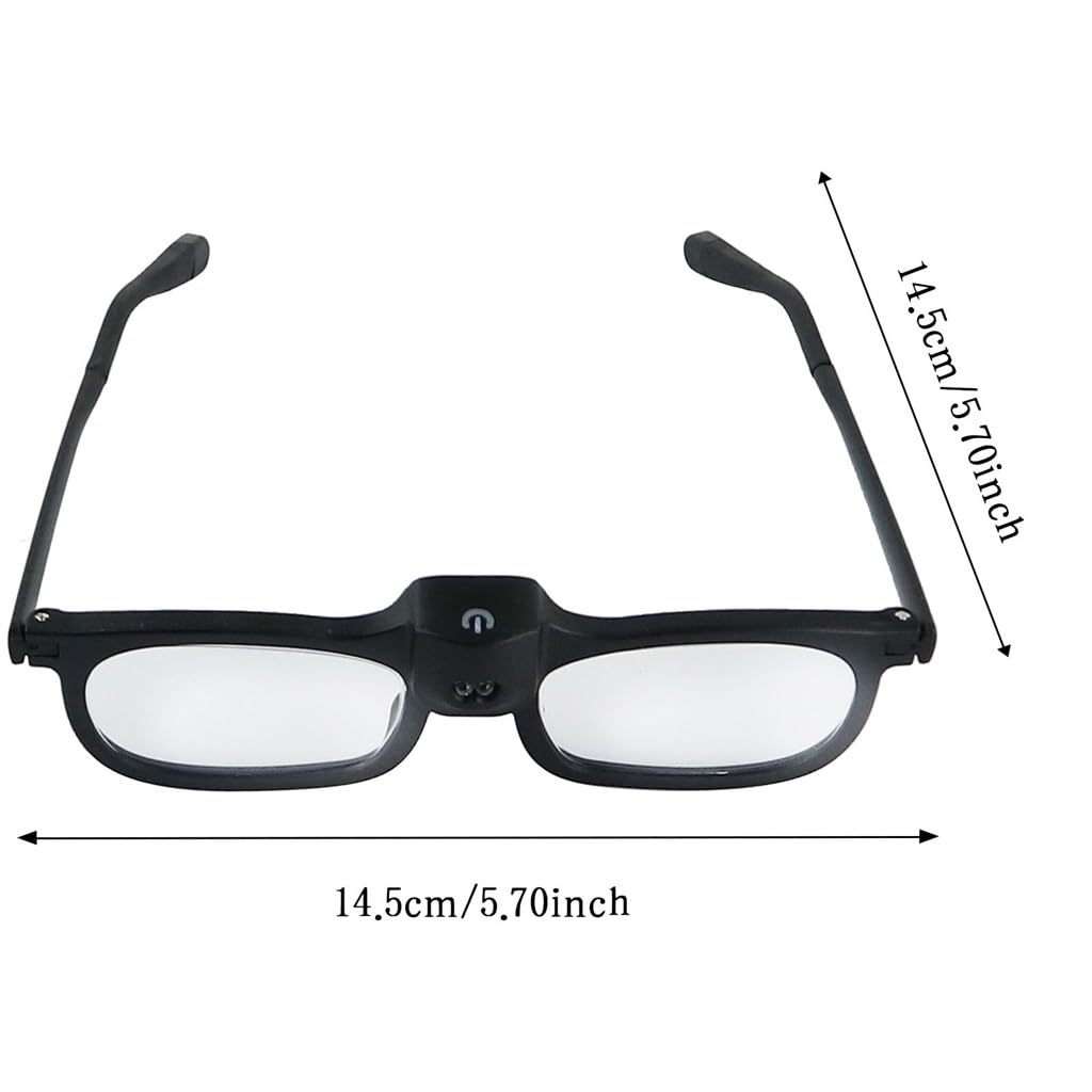 Gafas De Lectura con Luces 2LED Y Lupas For Personas Mayores For Leer Periódicos