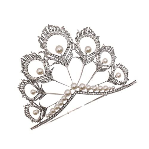 Bandeau de mariée perles cristal coiffe tiare couronne cheveux pour accessoires bijoux
